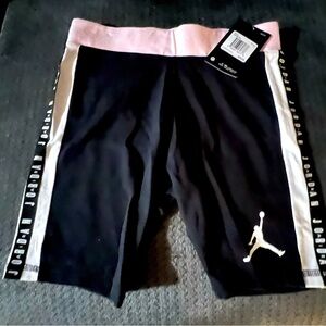 Girls Air Jordan Bike Shorts Youth Sizes Medium or Large Black